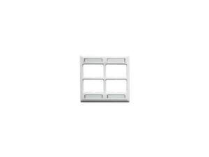 ICC IC108FD4WH FACEPLATE, ELITE, 2-GANG, 4-PORT, WHITE ICC IC108FD4WH FACEPLATE, ELITE, 2-GANG, 4-PORT, WHITE