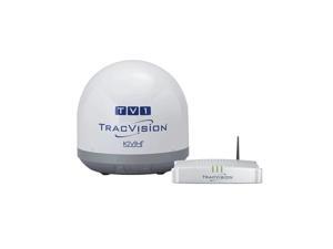 KVH KVH-01-0366-07 TracVision TV1, MFG# -01-0366-07. Satellite TV system for use with N. American systems. 12.5" dish for coastal or inland cruising. Includes TV-Hub WiFi Interface. 12/24VDC, single c KVH KVH-01-0366-07 TracVision TV1, MFG# -01-0366-07. Satellite TV system for use with N. American systems. 12.5" dish for coastal or inland cruising. Includes TV-Hub WiFi Interface. 12/24VDC, single c
