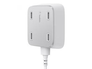 Belkin F8M990TTWHT 10FT CHRG AC 4PT UNIV WHT 5.4VA Belkin F8M990TTWHT 10FT CHRG AC 4PT UNIV WHT 5.4VA