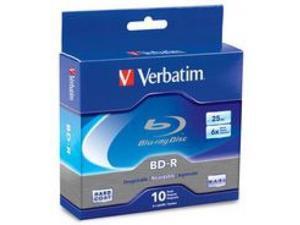 VERBATIM VER#97238 Blu-ray Recordable Media - 6x - 25 GB - 10 Pack Spindle VERBATIM VER#97238 Blu-ray Recordable Media - 6x - 25 GB - 10 Pack Spindle