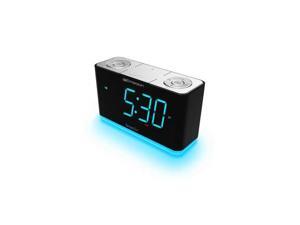 Emerson Radio Corp. ER100301 SmartSet Alarm Clock Black Slv Emerson Radio Corp. ER100301 SmartSet Alarm Clock Black Slv