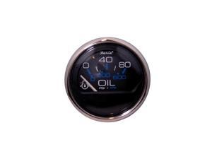 Faria Boat Gauge Chesapeake Black Stainless Steel instruments Oil Pressure 13702