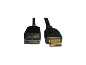 Unirise USA, LLC HDMIDP-06F-MM HDMI to DP M-M 6Ft WHT Unirise USA, LLC HDMIDP-06F-MM HDMI to DP M-M 6Ft WHT