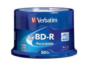 VERBATIM 98397#2 BD-R 25GB 6X BRANDED 50PK SPINDLE