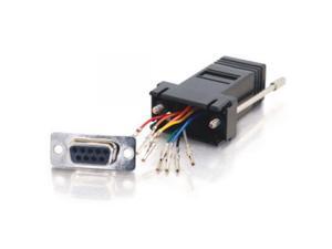 Cables To Go 02943 RJ45/DB9F Modular Adapter - Black