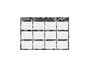 Laminated Baccara Dark Calendar, 36 x 24, 2021 116053 Laminated Baccara Dark Calendar, 36 x 24, 2021 116053