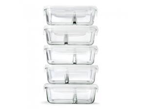MEDPORT 871GFF FIT and FRESH 871GFF DUAL CHAMBER 27 OZ GLASS CONTAINER SET OF5 MEDPORT 871GFF FIT and FRESH 871GFF DUAL CHAMBER 27 OZ GLASS CONTAINER SET OF5