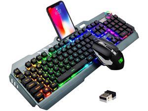 wireless keyboard and mouse combo with light