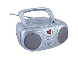 Sylvania SRCD243M SILVER Portable CD Radio Boom Box (Silver ) Sylvania SRCD243M SILVER Portable CD Radio Boom Box (Silver )