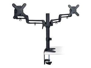 TRIPP LITE DDR1327SDFC Black 13" - 27" Dual Full-Motion Flex Arm Desk Clamp for Flat-Screen Displays TRIPP LITE DDR1327SDFC Black 13" - 27" Dual Full-Motion Flex Arm Desk Clamp for Flat-Screen Displays