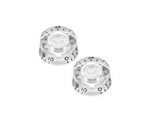 2pcs Clear 6mm Potentiometer Control Knobs For LP Electric Guitar Acrylic Volume Tone Knobs