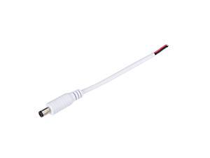 DC12V DC Male to Pigtail Cable CCTV Wires Connector Adapter 15cm White 10pcs DC12V DC Male to Pigtail Cable CCTV Wires Connector Adapter 15cm White 10pcs