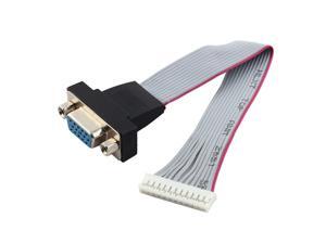 VGA HD15 Female to 12 Terminal Strip Ribbon Cable Connector Fitting VGA HD15 Female to 12 Terminal Strip Ribbon Cable Connector Fitting