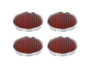 4pcs 63mm 4Lugs Silver Tone Car Wheel Center Hub Caps Red Carbon Fiber Pattern 4pcs 63mm 4Lugs Silver Tone Car Wheel Center Hub Caps Red Carbon Fiber Pattern