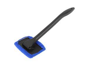 Black Plastic Deep Blue Fiber Towel Window Windshield Cleaning Tool Car Washing Brush