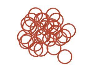 Silicone O-Ring, 17mm OD, 14mm ID, 1.5mm Width, VMQ Seal Rings Gasket, Red, Pack of 30 Silicone O-Ring, 17mm OD, 14mm ID, 1.5mm Width, VMQ Seal Rings Gasket, Red, Pack of 30