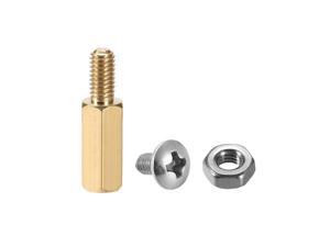 M3x6mm+6mm Male-Female Brass Hex PCB Motherboard Spacer Standoff Screw Nut Kit for FPV Drone Quadcopter, Computer & Circuit Board 30pcs M3x6mm+6mm Male-Female Brass Hex PCB Motherboard Spacer Standoff Screw Nut Kit for FPV Drone Quadcopter, Computer & Circuit Board 30pcs