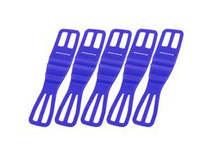 5pcs Bike Silicone Phone Mount Holder Band Cycling Bicycle Strap Blue