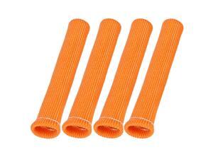 4 Pcs Orange Spark Plug Wire Boots 1800 Degree Heat Shield Protector Sleeve for Car 4 Pcs Orange Spark Plug Wire Boots 1800 Degree Heat Shield Protector Sleeve for Car