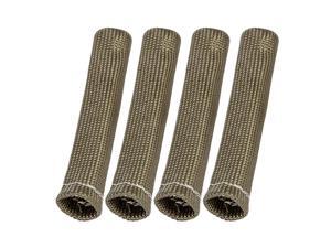 4 Pcs Titanium Tone Spark Plug Wire Boots Protector for Car 4 Pcs Titanium Tone Spark Plug Wire Boots Protector for Car