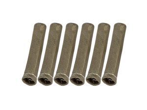 6 Pcs Titanium Tone Spark Plug Wire Boots 1800 Degree Heat Shield Protector Sleeve for Car 6 Pcs Titanium Tone Spark Plug Wire Boots 1800 Degree Heat Shield Protector Sleeve for Car