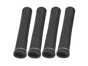 4 Pcs Black Spark Plug Wire Boots 1800 Degree Heat Shield Protector Sleeve for Car 4 Pcs Black Spark Plug Wire Boots 1800 Degree Heat Shield Protector Sleeve for Car