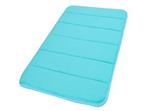 Bathroom Mats Non-slip Soft Absorbent Memory Foam Rugs Carpet Turquoise Blue 24 x 16 Inch