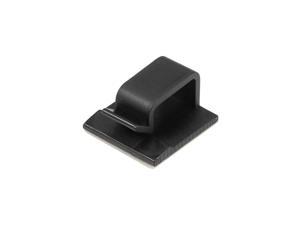 Adhesive Cable Wire Clips Cable Organizer Holder for Car Office Home 21x19x12mm Black 40pcs