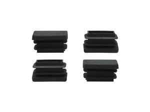 4pcs 15 x 30mm Plastic Rectangle Ribbed Tube Inserts End Cover Cap Table Feet 4pcs 15 x 30mm Plastic Rectangle Ribbed Tube Inserts End Cover Cap Table Feet