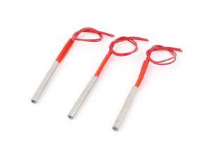 220V 250W 2-Wire Industry Mold Cartridge Heater Heating Element 8mm x 70mm 3Pcs