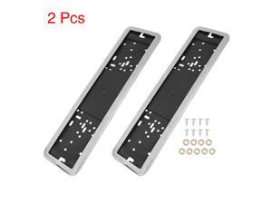 2pcs Universal Car License Number Plate Frame Mount Holder Tag Stainless Steel 2pcs Universal Car License Number Plate Frame Mount Holder Tag Stainless Steel