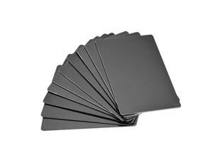 Blank Metal Business Card 88x53x0.8mm Anodized Aluminum Plate for DIY Laser Printing Black 10 Pcs Blank Metal Business Card 88x53x0.8mm Anodized Aluminum Plate for DIY Laser Printing Black 10 Pcs