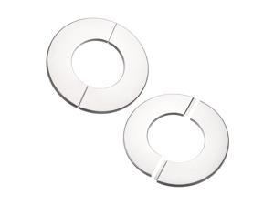 Wall Split Flange, Stainless Steel Round Escutcheon Plate for 71mm Diameter Pipe 4Pcs