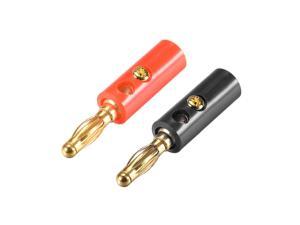 4mm Banana plugs Speaker Wire Cable Screw Plugs Connectors 2 Colors 10pcs 10A Jack Connector