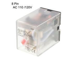 5Pcs HH52P Coil DPDT 8 Pin Electromagnetic Power Relay AC 110/120V 