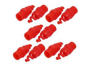 1/2BSP Male Thread PP Spiral Cone Atomized Nozzle Industrial Spray Red 10pcs