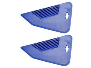 Plastic Scraper Putty Spatula Spreader Smoothing Tool for Paint Wall Treatment Windshield 11" Blue 2Pcs