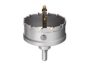 75mm Carbide Hole Cutter, Hole Saws for Stainless Steel Sheet Metal, Non-slip Triangular Shank Limit Step, with Titanium Coated Center Drill 75mm Carbide Hole Cutter, Hole Saws for Stainless Steel Sheet Metal, Non-slip Triangular Shank Limit Step, with Titanium Coated Center Drill