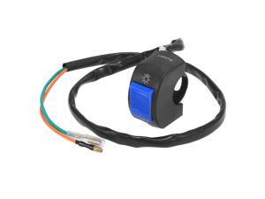 DC12V 7/8" 22mm Motorcycle Handlebar Switch Scooter Headlight Toggle Switch with on Off Push Button Blue DC12V 7/8" 22mm Motorcycle Handlebar Switch Scooter Headlight Toggle Switch with on Off Push Button Blue