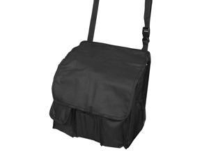 Car Front Seat Organizer Passenger Seat Storage Bag with Laptop Tablet Storage Pockets and Back Adjustable Straps Black