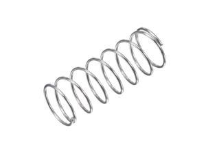 8mmx1mmx40mm 304 Stainless Steel Compression Spring 31.4N Load Capacity 5pcs 