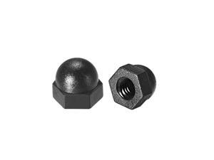 M4 Cap Nut, Hex Acorn Dome Head Nuts for Screws Bolts Nylon Black 10 Pcs