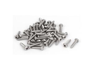 M2.2x9.5mm Stainless Steel Phillips Round Pan Head Self Tapping Screws 50pcs 