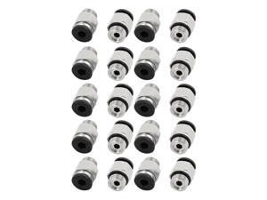 20pcs 1/8" PT Male Thread 4mm Push In Joint Pneumatic Connector Quick Fittings