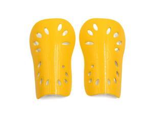 1 Pair Yellow Adult Football Outdoor Sports Shin Pad Protective Gear Legs Guards