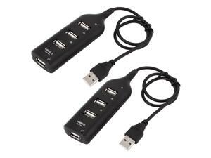 2 PCS Hi-Speed 4 Ports USB 2.0 Hub Expander Adapter Black 2 PCS Hi-Speed 4 Ports USB 2.0 Hub Expander Adapter Black