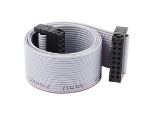 Unique Bargains IDC 16-Pin Female/Female Connector Motherboard Extension Flat Ribbon Cable 19" Unique Bargains IDC 16-Pin Female/Female Connector Motherboard Extension Flat Ribbon Cable 19"