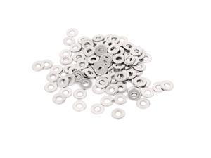 100Pcs M5x9mmx1mm Stainless Steel Metric Round Flat Washer for Bolt Screw 