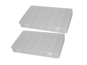 Plastic Case 36 Compartments Fishing Lure Bait Storage Angling Tackle Box 2PCS Plastic Case 36 Compartments Fishing Lure Bait Storage Angling Tackle Box 2PCS