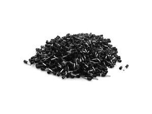 1000 Pieces E1508 1.5mm2 Wire Black Insulated Tublar Tube Ends Terminals